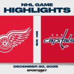NHL Highlights | Red Wings vs. Capitals - December 20, 2025