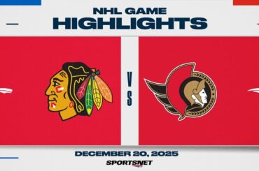 NHL Highlights | Blackhawks vs. Senators - December 20, 2025