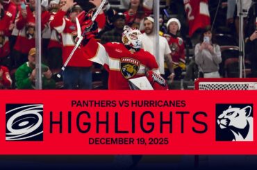 Panthers vs Hurricanes Highlights | COMEBACK CATS WIN THRILLER!!! | 12.19.25