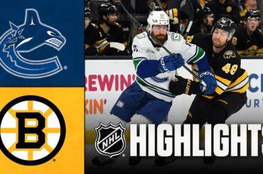 Canucks vs. Bruins | NHL Highlights | December 20, 2025
