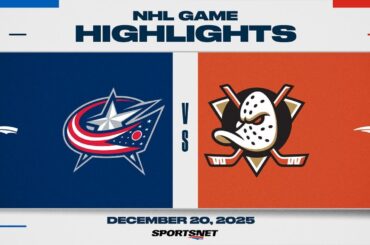 NHL Highlights | Blue Jackets vs. Ducks - December 20, 2025