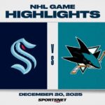 NHL Highlights | Kraken vs. Sharks - December 20, 2025