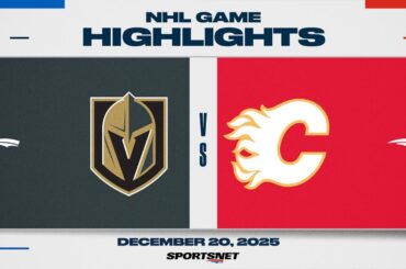 NHL Highlights | Golden Knights vs. Flames - December 20, 2025