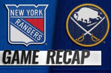 Sheary strikes twice as Sabres take down Rangers, 3-1