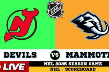 🔴LIVE : New Jersey Devils Vs Utah Mammoth | NHL 2025 | NHL Live SCOREBOARD