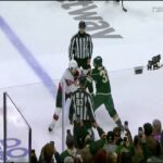 Ridly Greig and Ryan Hartman square off in an intense scrap 🥊🥊