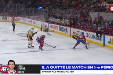 Renaud Lavoie fait le point sur la blessure subie par Jake Evans