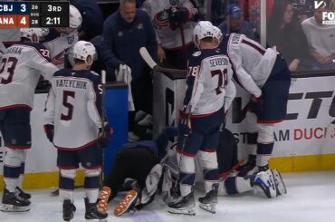 Zach Werenski Shot Block Ankle Injury
