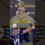 Aaron Rodgers is happy to not be the oldest guy in the NFL 😂 #steelers #football #NFL