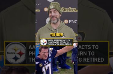 Aaron Rodgers is happy to not be the oldest guy in the NFL 😂 #steelers #football #NFL