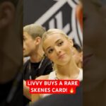 Livvy gets her man!!! She just paid $2,850 for a rare Paul Skenes baseball card 🤯