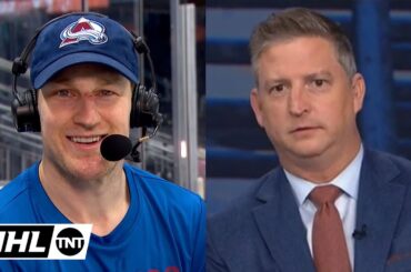 Nate MacKinnon Was Impressed with Armstrong's Interview Ability 😂 | NHL on TNT
