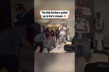 LaMelo, Lonzo and Gelo pulled up on Kai Cenat 🔥 (via kaicenat/TT)