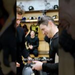 Crosby Gets Game Helmet and Pucks