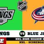 🔴LIVE : Columbus Blue Jackets Vs Los Angeles Kings | NHL 2025 | NHL Live SCOREBOARD