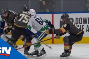 Ryan Reaves Gets Ejected For Brutal Head Shot On Tyler Motte