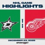 NHL Highlights | Stars vs. Red Wings - December 23, 2025