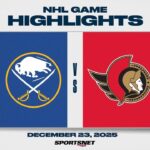 NHL Highlights | Sabres vs. Senators - December 23, 2025