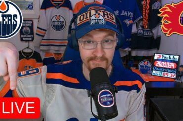 EDMONTON OILERS VS CALGARY FLAMES LIVE | FAN REACTION AND COMMENTARY