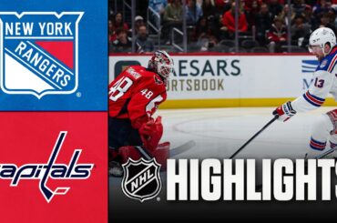 Rangers vs. Capitals | NHL Highlights | December 23, 2025