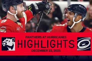 Panthers at Hurricanes Highlights | COMEBACK CATS DO IT AGAIN! | 12.23.25