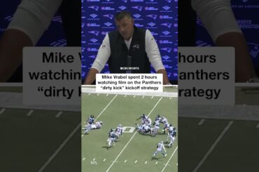 Panthers kicker Ryan Fitzgerald is out here booting knuckleballs on the kickoff. #shorts