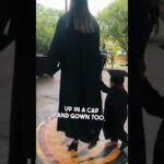 She walked the stage with her baby boy at her college graduation 👏