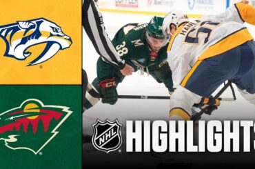 Predators vs. Wild | NHL Highlights | December 23, 2025