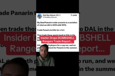 Insider Drops BOMBSHELL Rangers Trade Report...