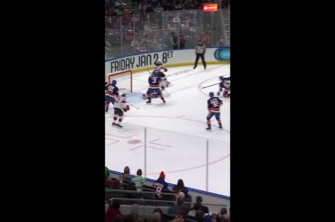 Brett Pesce with a Short Goal vs. New York Islanders