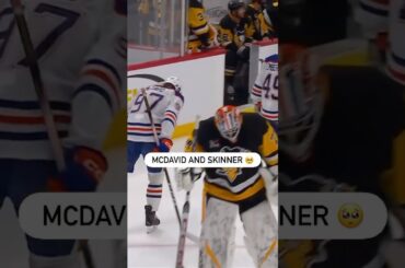 McDavid Gave Skinner A Tap As They Skated By Each Other 🥺