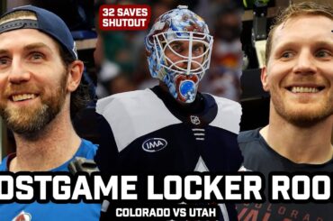 Landeskog & Scott Wedgewood on 32 Save SHUTOUT vs Utah For 13th Straight Home Win
