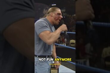 Triple H Quit After The Rattlesnake Bit Him😱🐍 #wwe #vincemcmahon #tripleh #austin316 #wrestlingdrama