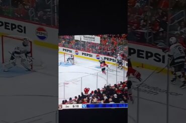 Joel Edmundson Gets A Hit On Colton Dach #nhl #hockey #lakings #blackhawks