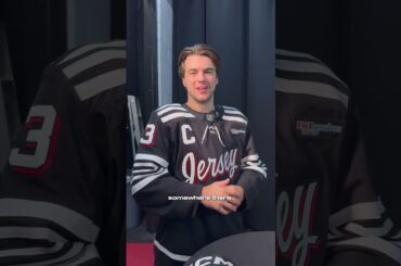 The holiday decorations may be up for a while, but the Jenga pieces? Not so much. #njdevils #NHL