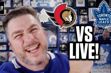 Toronto Maple Leafs vs Ottawa Senators LIVE w/ Steve Dangle