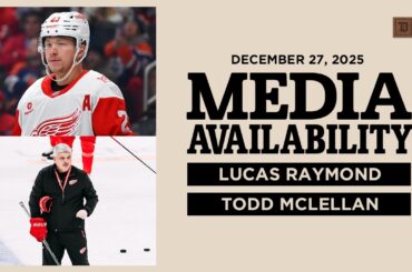 Lucas Raymond & Todd McLellan Morning Skate Media | Dec. 27, 2025