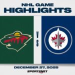NHL Highlights | Wild vs. Jets - December 27, 2025