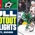 Chicago Blackhawks at Dallas Stars | FULL Shootout Highlights - December 27, 2025