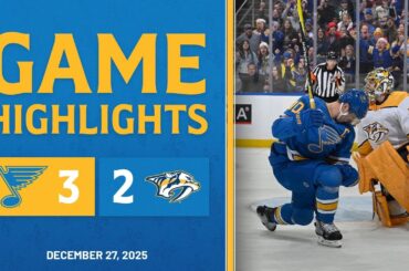 Game Highlights: Blues 3, Predators 2