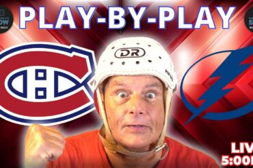 CANADIENS vs LIGHTNING LIVE | Jacob Fowler STARTS! 🧤 | Huge 45-Point Battle & Evans Injury News