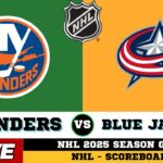 🔴LIVE : New York Islanders Vs Columbus Blue Jackets | NHL 2025 | NHL Live SCOREBOARD