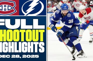 Montreal Canadiens vs. Tampa Bay Lightning | FULL Shootout Highlights - December 28, 2025.