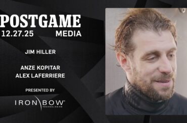MEDIA: Anze Kopitar, Alex Laferriere, and Jim Hiller | 12.27.25 Postgame vs ANA