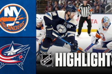 Islanders vs. Blue Jackets | NHL Highlights | December 28, 2025