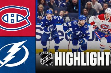 Canadiens vs. Lightning | NHL Highlights | December 28, 2025