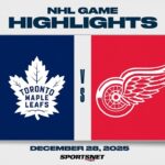 NHL Highlights | Maple Leafs vs. Red Wings - December 28, 2025