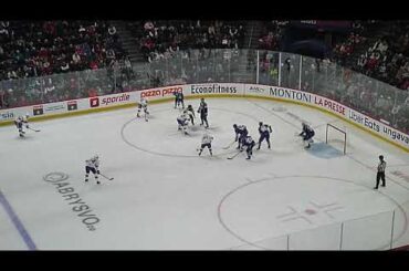 Lucas Condotta of the Laval Rocket scores vs. the Syracuse Crunch 12/27/25