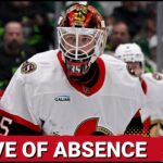 Linus Ullmark Granted Leave Of Absence + Ottawa Senators vs Columbus Blue Jackets Game Day Preview