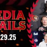 Thomas Chabot, Brady Tkachuk, Travis Green Pregame Media vs CBJ